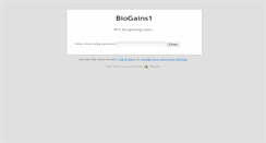 Desktop Screenshot of biogains.com