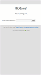 Mobile Screenshot of biogains.com