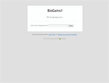 Tablet Screenshot of biogains.com